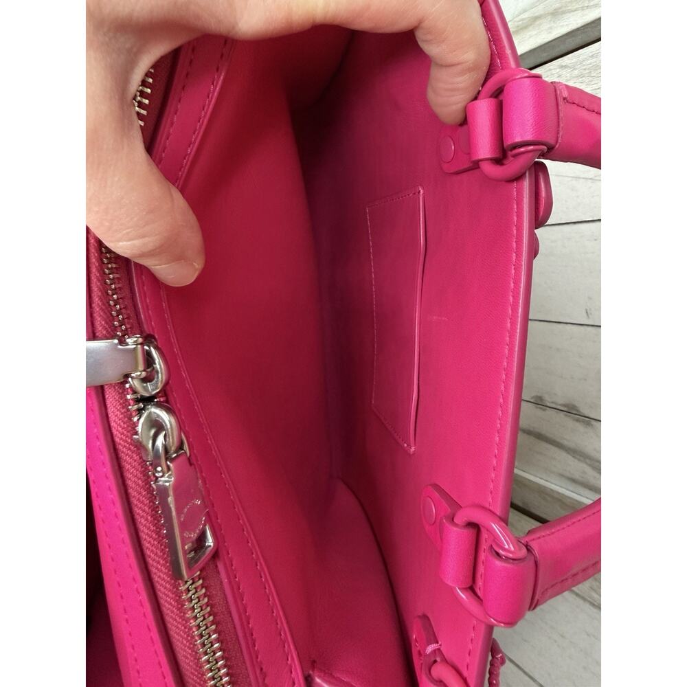 COACH Rogue Bag 25 Tea Rose Dragonfruit Pink Glovetanned Leather Excellent - Picture 10 of 13